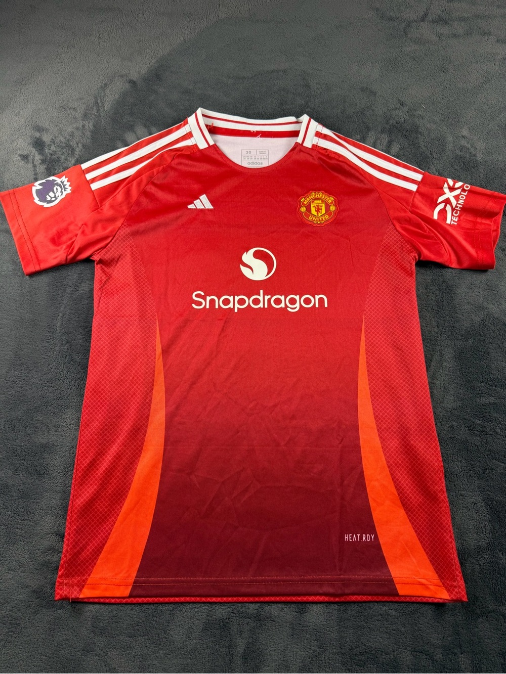 adidas Manchester United Red and Orange Men’s Jersey